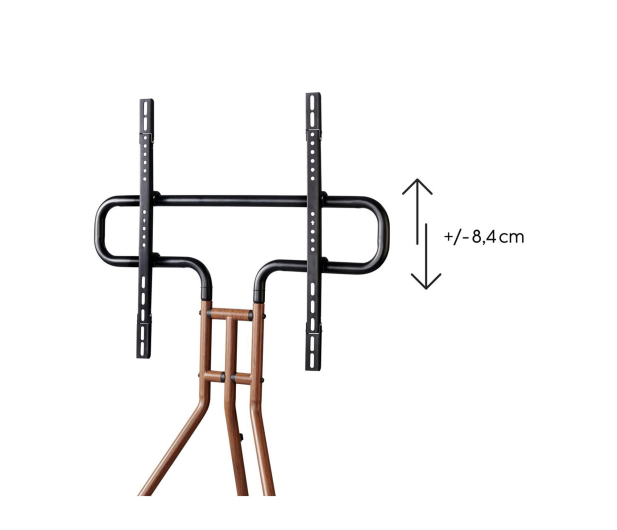 Hama Stojak do TV typu sztaluga wygląd drewna VESA 600x400 75" - 1516985 - zdjęcie 4